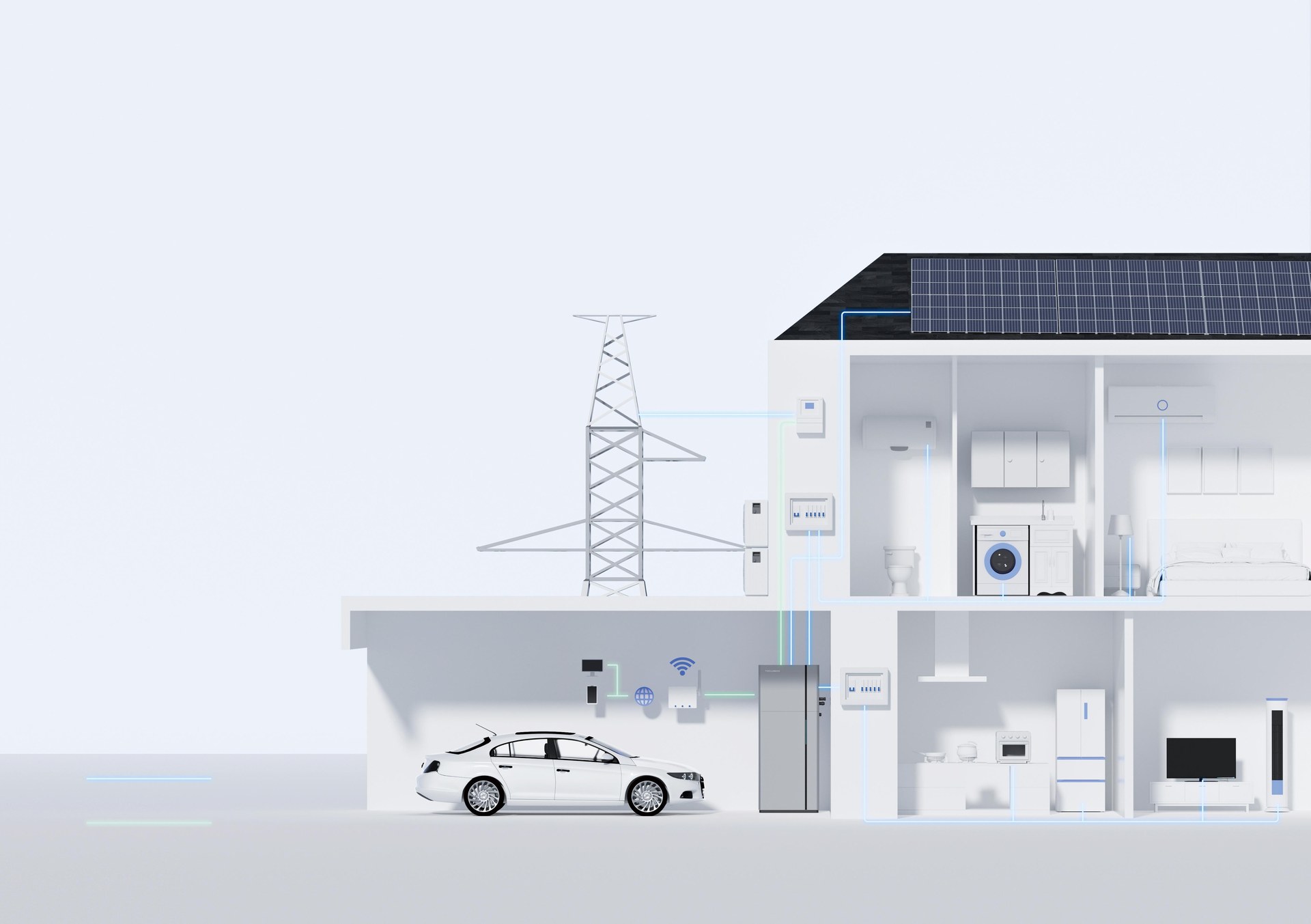 Home energy storage solution for off-grid and weak-grid applications